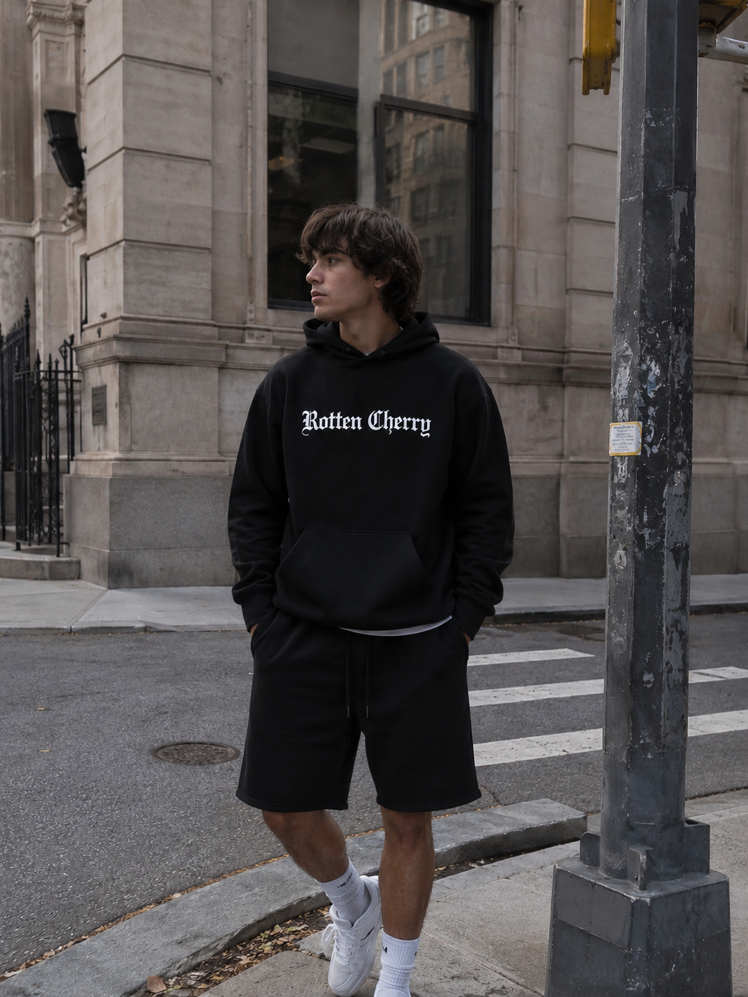 Stay Rotten Oversized Hoodie - Black