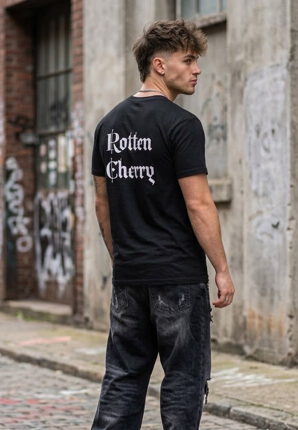 Rotten Cherry Essential Tee - Black