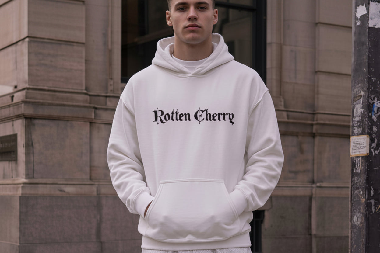 Stay Rotten Oversized Hoodie - White