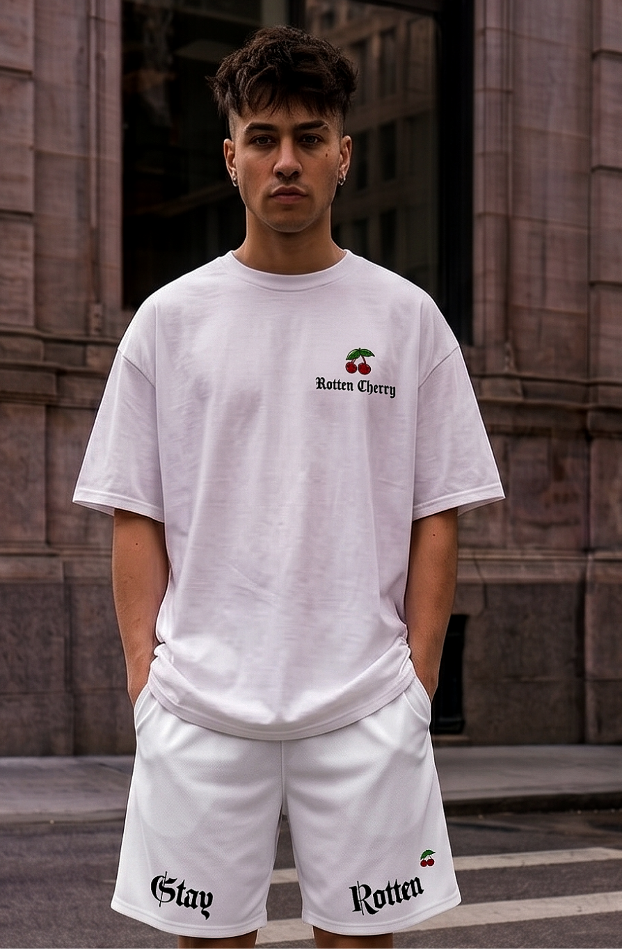 Stay Rotten Essential Shorts - White