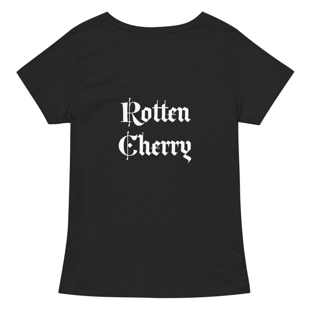 Rotten Cherry V-Neck "Classic" Dark T-Shirt